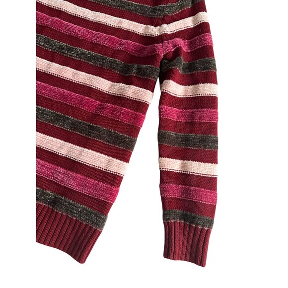 MODCLOTH Holiday Crewneck Striped Sweater Size X Small - Picture 4 of 6